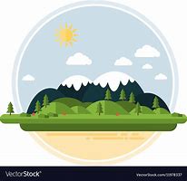 Image result for Vector Flat Landscape Drawing