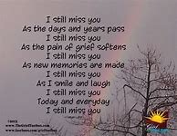 Image result for We Miss You Poems Death