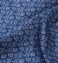 Image result for Blue Paisley Print