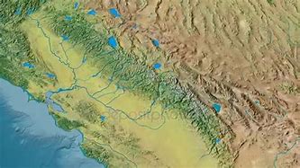 Image result for Sierra Nevada Mountain Crest Line Map