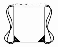 Image result for Black Drawstring Bag Clip Art