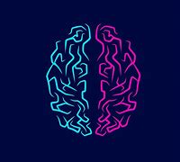 Image result for Line Art Chemistry Brain Logo