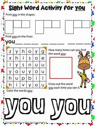 Image result for The Word Us Worksheet