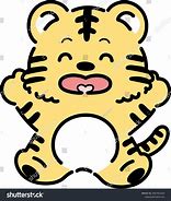 Image result for Cute Tiger Line Art