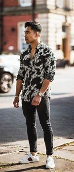 Image result for Men Hawaiian Shirt Outfit