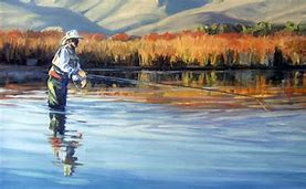 Image result for Fly Fishing Illustration