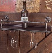 Image result for Bar with Metal Shelf