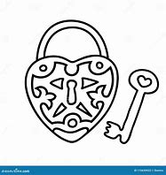 Image result for Heart Padlock Sketch