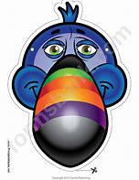 Image result for Toucan Beak Mask for Printing