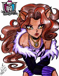 Image result for Clawdeen Wolf Drawing