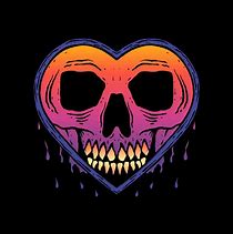 Image result for Love Skull Art