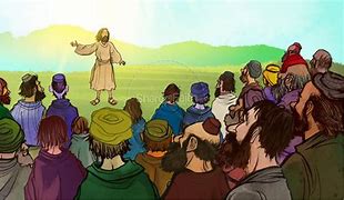 Image result for Cartoon Jesus Feeding 5000