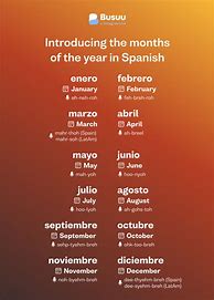 Image result for Spanish Months/Year