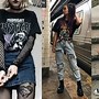 Image result for Grunge Outfits Aesthetic Blue Jeans