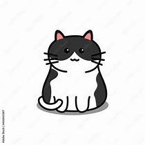 Image result for Black and White Female Cat Cartoon