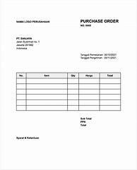 Image result for Purchase Order Format