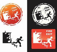 Image result for Fire Exit Sign Clip Art