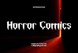 Image result for Horror Comic Font