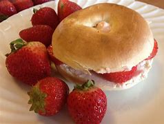 Image result for Strawberry Cream Cheese Bagel