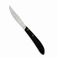 Image result for Steak Knife Black Handle