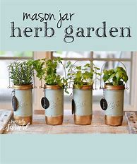 Image result for DIY Mason Jar Herb Garden