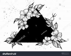 Image result for Triangle Flower Drawing