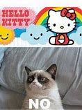 Image result for Hello Kitty Grumpy Cat