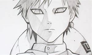 Image result for Gaara Naruto Drawing