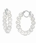 Image result for Single Pearl Earrings Zales