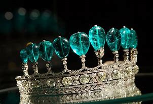 Image result for Emerald and Diamond Tiara