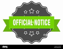 Image result for Official Notice Sign