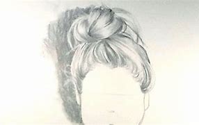 Image result for How to Draw Hair Bun