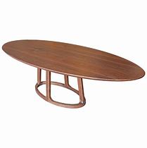 Image result for Small Dark Oval Dining Table