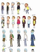 Image result for Rick and Morty Characters Line Art