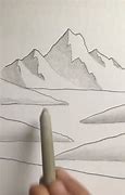 Image result for How to Draw a Mountain Scene