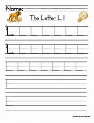 Image result for Learn Letter L