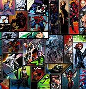 Image result for Comic Book Logo Collage Wallpaper