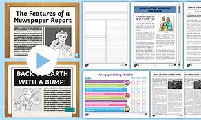 Image result for Features of a Newspaper Article KS1