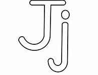 Image result for Letter J Outline