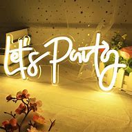 Image result for Let's Party Neon Sign