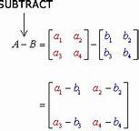 Image result for Subtracting Matrices