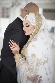 Image result for Muslim Wedding Dresses with Hijab