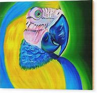 Image result for Blue Parrot Painting