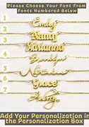 Image result for Custom 14K Gold Name Necklace