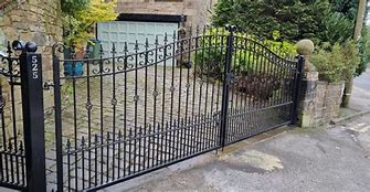 Image result for Wrought Iron Front Gates