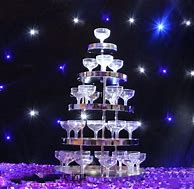 Image result for Wedding Wine Glass Tower