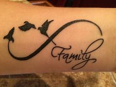 Image result for Infinity Tattoo with Words