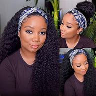 Image result for Curly Half Wigs with Headband