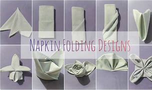 Image result for Basic Napkin Folding