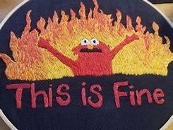 Image result for This Is Fine Elmo Hug